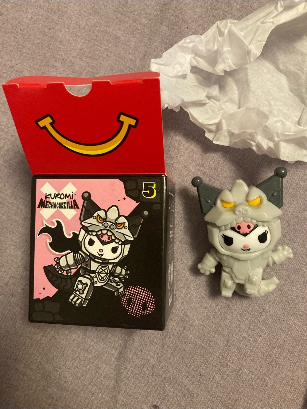 2026 McDonald’s Kuromi Mechagodzilla Collectible Toy.